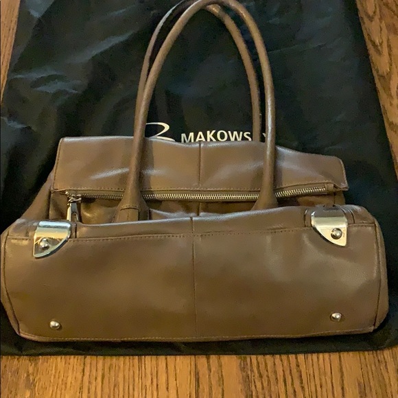 B. makowsky Hazelnut satchel bag - Picture 3 of 5